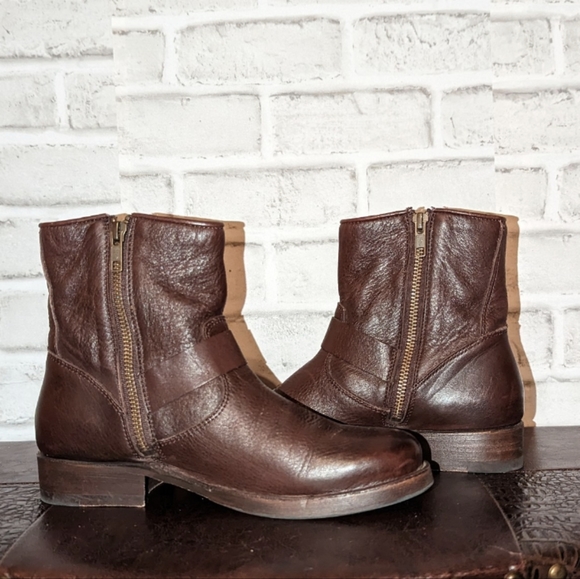 FRYE Tyler Engineer Leather Boots Womens Size 6.5 - Picture 11 of 12